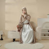 Luxury 4-Piece Satin Abaya Set – Comfortable, High-Quality with Belt, Inner Dress & Hijab